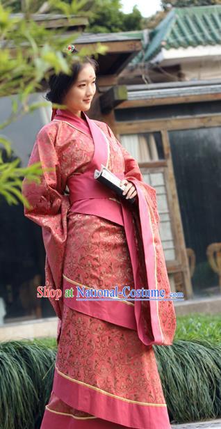 China Ancient Hanfu Costume Chinese Han Dynasty Palace Princess Dress Clothing for Women