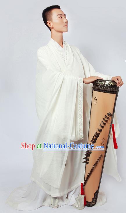 China Ancient Zhou Dynasty Confucian Scholar Hanfu Clothing for Men