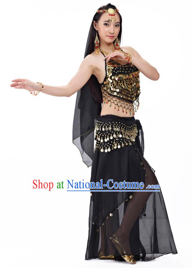 Traditional Asian Indian Belly Dance Costume Stage Performance India National Dance Dress Accessories Belts for Women