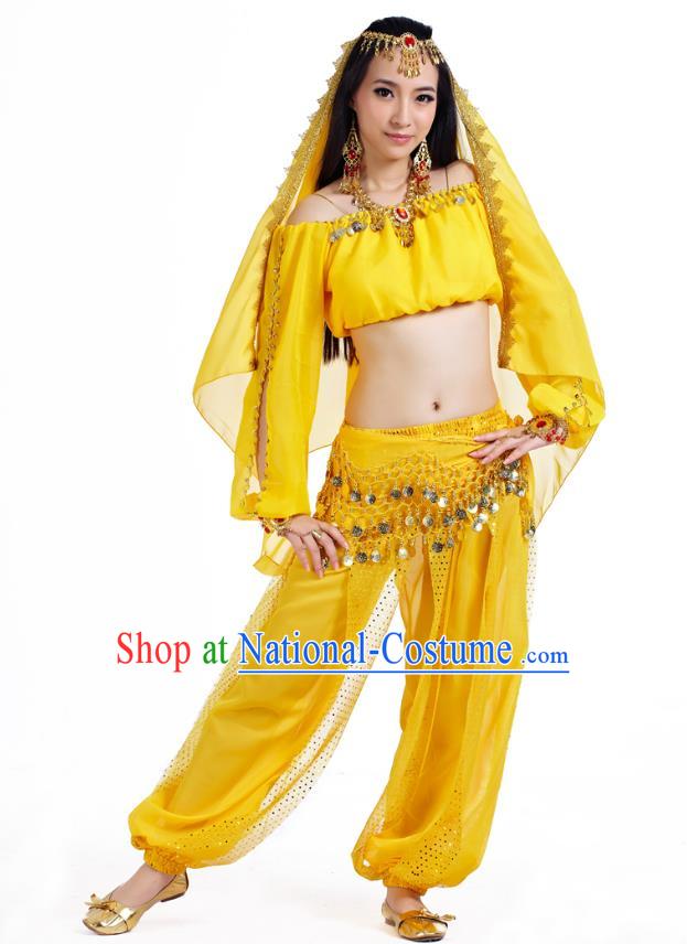 Traditional Asian Indian Belly Dance Costume Stage Performance India National Dance Dress Accessories Belts for Women