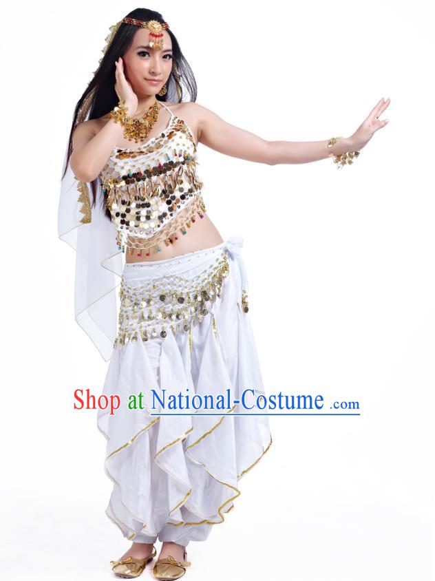 Traditional Asian Indian Belly Dance Costume Stage Performance India National Dance Dress Accessories Belts for Women