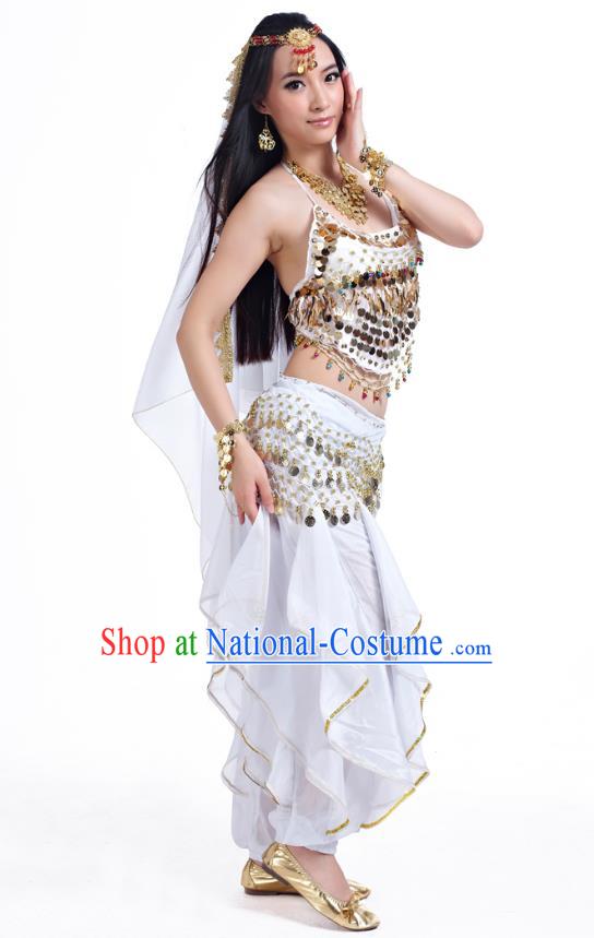 Traditional Asian Indian Belly Dance Costume Stage Performance India National Dance Dress Accessories Belts for Women