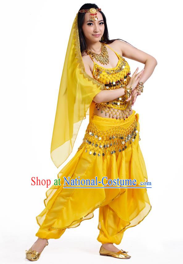 Traditional Asian Indian Belly Dance Costume Stage Performance India National Dance Dress Accessories Belts for Women