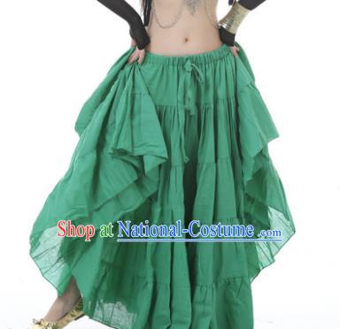 Indian Oriental Belly Dance Costume Green Bust Skirt, India Raks Sharki Bollywood Dance Clothing for Women