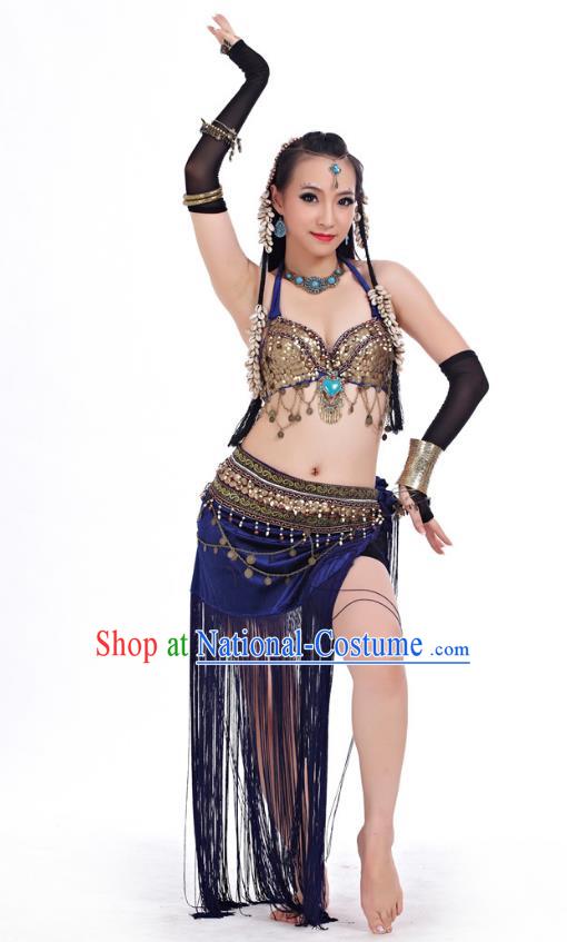 Traditional Asian Indian Belly Dance Costume Stage Performance India National Dance Dress Accessories Belts for Women