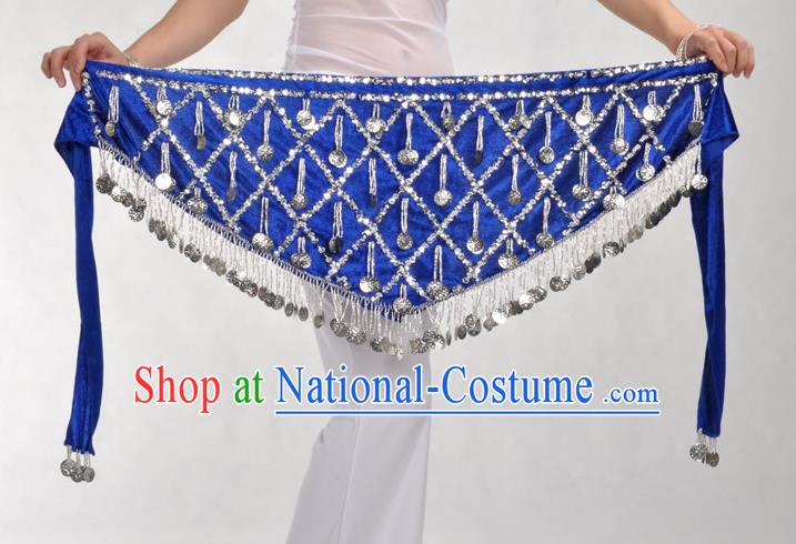 Indian Belly Dance Royalblue Belts Waistband India Raks Sharki Waist Accessories for Women