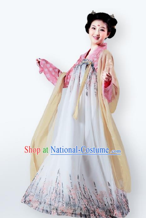 Traditional Chinese Tang Dynasty Nobility Lady Dress, China Ancient Princess Costume for Women