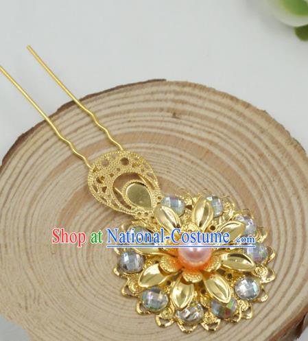 Chinese Handmade Classical Hair Accessories Ancient Hanfu Hair Stick Pearls Hairpins for Women