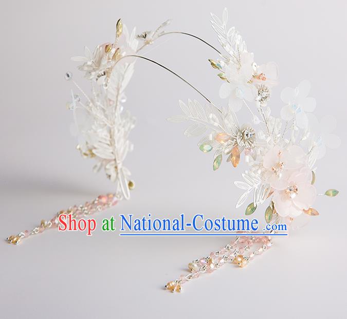 Handmade Classical Wedding Hair Accessories Bride Tassel Hair Clasp Headband for Women