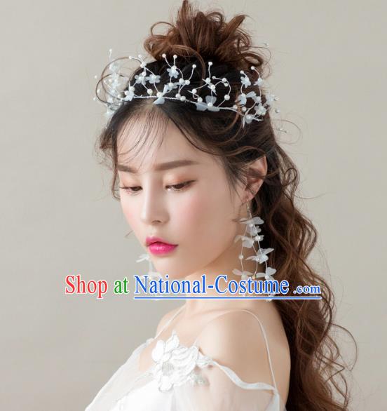 Handmade Classical Wedding Accessories Bride Hair Clasp and Tassel Earrings for Women