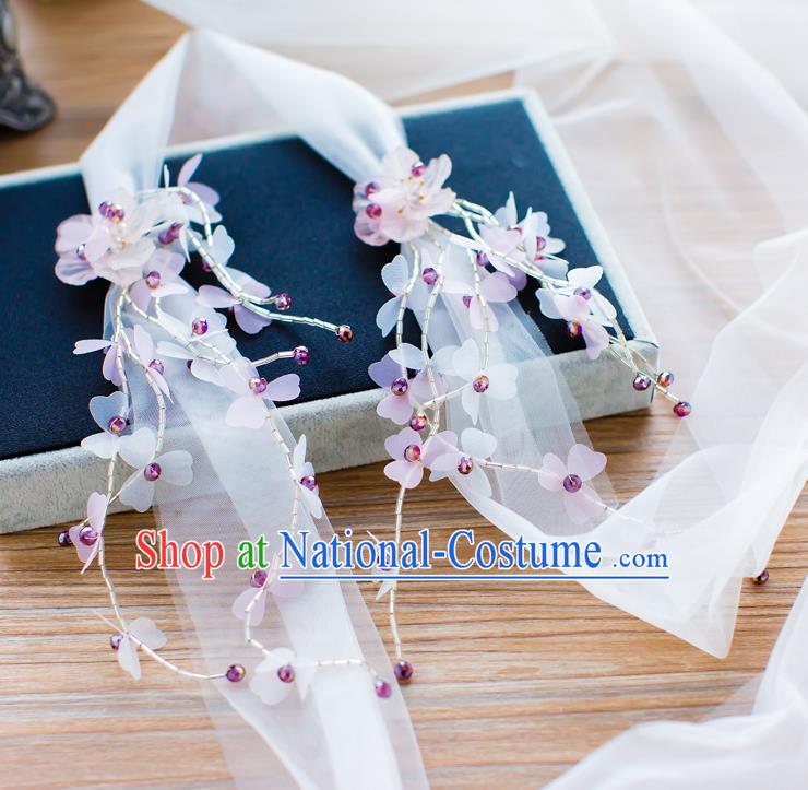 Handmade Classical Wedding Hair Accessories Bride Hair Clasp Silk Headband for Women