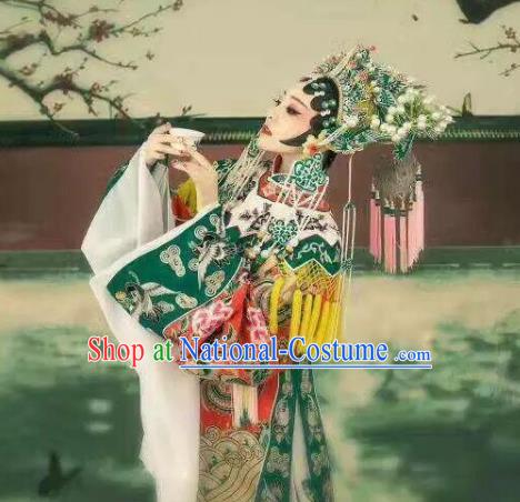 Traditional Chinese Beijing Opera Costume, China Peking Opera Imperial Concubine Embroidered Clothing