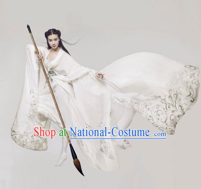 Traditional Chinese Ancient Swordswoman Costume, China Tang Dynasty Palace Lady Clothing for Women