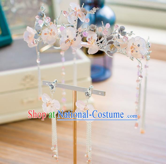 Chinese Hair Jewelry Accessories Xiuhe Suit Hairpins Headwear Headdress Hair Crown for Women