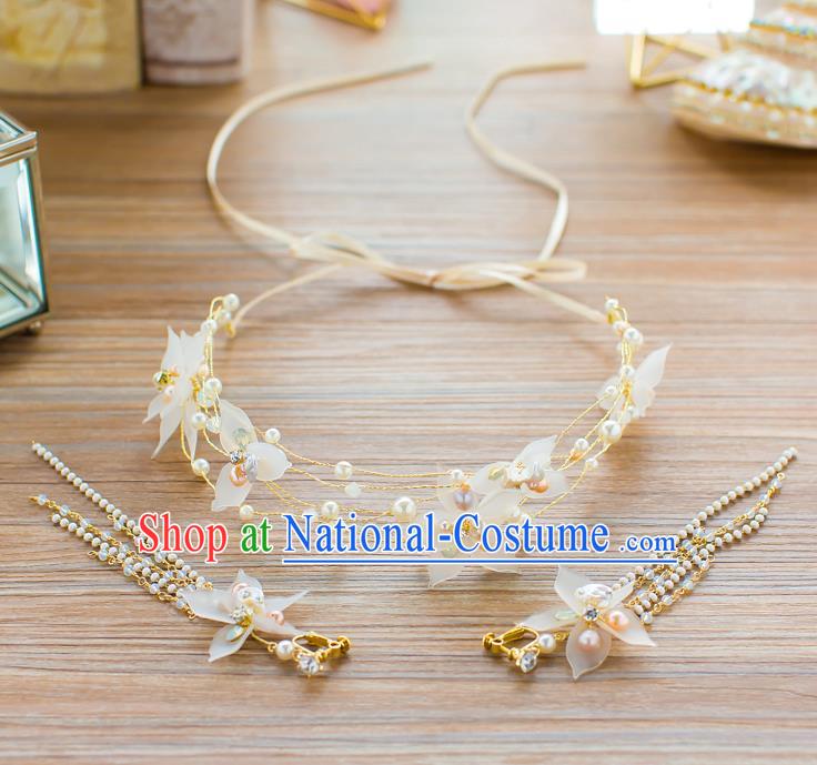 Handmade Classical Wedding Hair Accessories Bride Hair Clasp Flowers Headband for Women