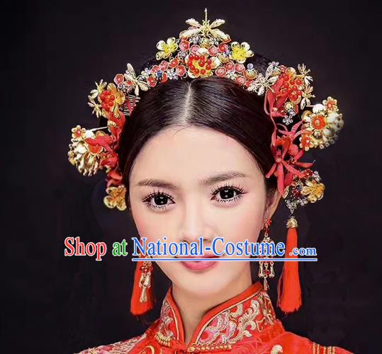 Chinese Handmade Classical Hair Accessories Ancient Palace Hairpins Complete Set for Women