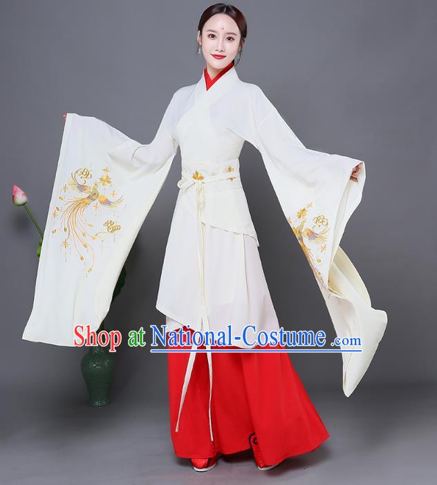 Traditional Chinese Ancient Princess Costume Han Dynasty Palace Lady Embroidered Clothing for Women