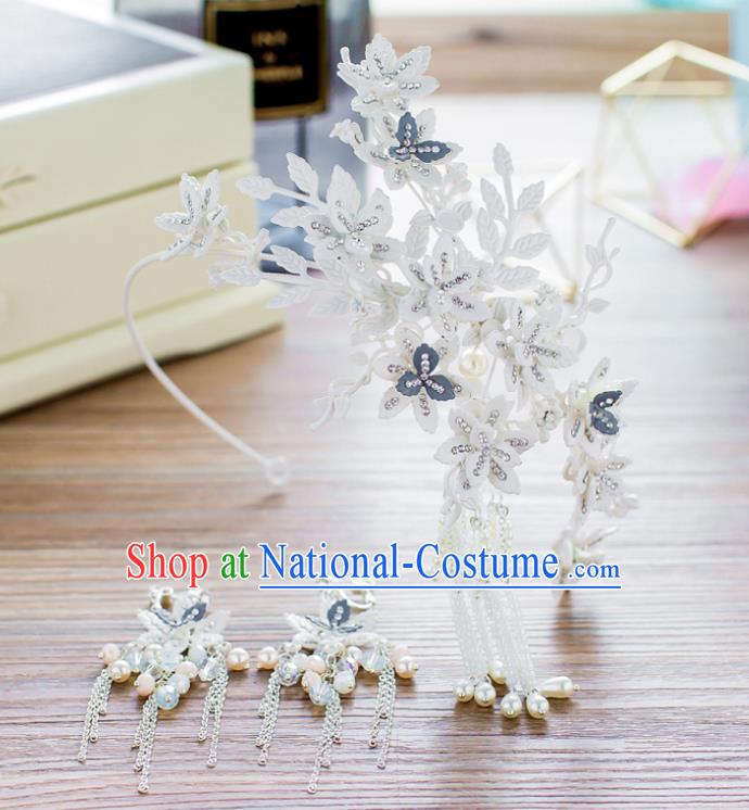 Chinese Hair Jewelry Accessories Xiuhe Suit Hairpins Headwear Headdress Hair Crown for Women