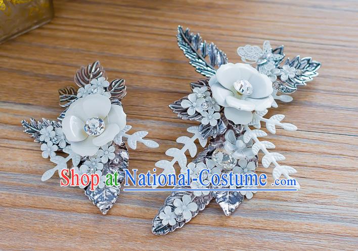 Handmade Classical Wedding Hair Accessories Bride Crystal Hair Stick Headwear for Women