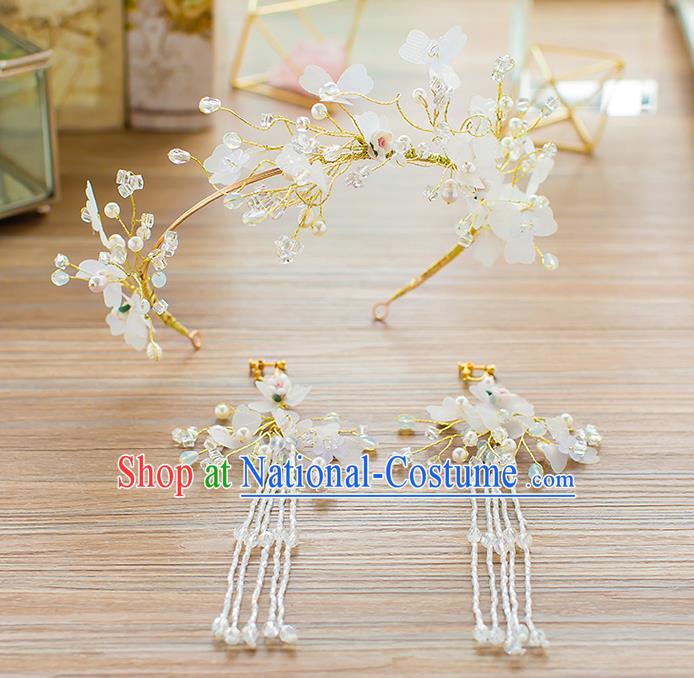 Handmade Classical Wedding Hair Accessories Bride Flowers Hair Clasp Headwear for Women