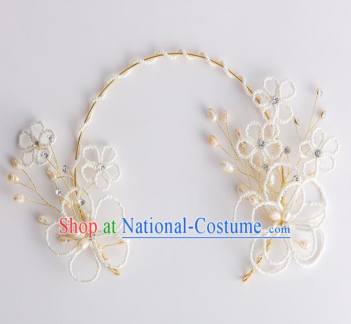 Handmade Classical Wedding Hair Accessories Bride Flowers Hair Clasp Headwear for Women