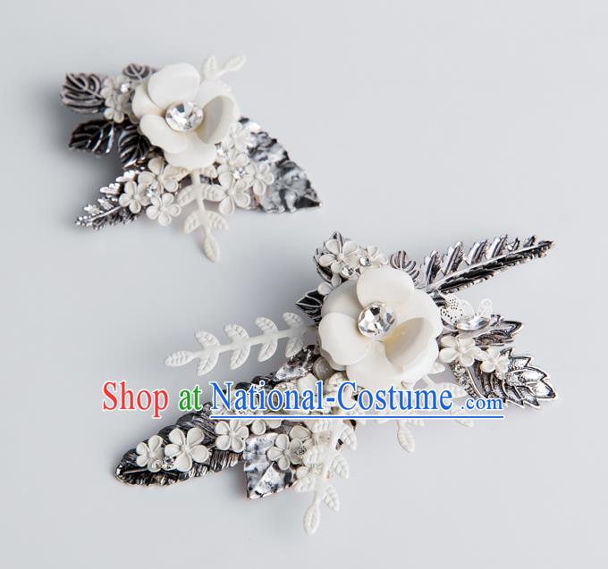 Handmade Classical Wedding Hair Accessories Bride Flower Hair Claw Headwear for Women