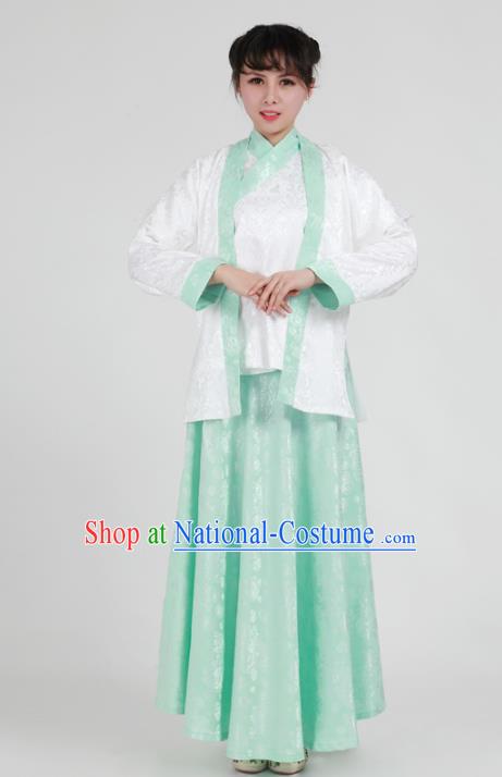 Traditional China Song Dynasty Young Lady Costume, Chinese Ancient Hanfu Clothing for Women