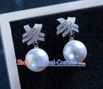 Handmade Classical Wedding Accessories Baroque Crystal Tassel Earrings for Women