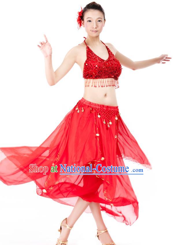 Traditional Asian Indian Belly Dance Costume Stage Performance India National Dance Dress Accessories Belts for Women