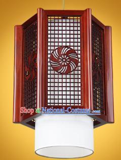 Chinese Classical Handmade Wood Palace Lanterns Hanging Lantern Ancient Ceiling Lamp