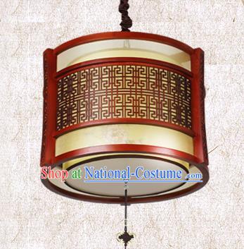 Traditional Chinese Wood Painted Palace Lanterns Handmade Hanging Lantern Ancient Ceiling Lamp