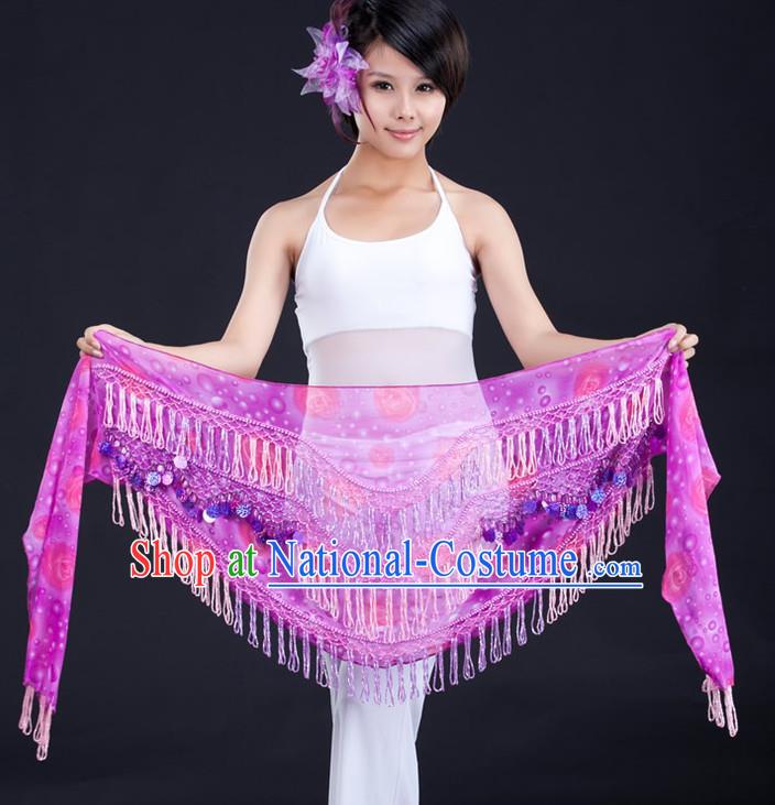 Indian Belly Dance Silk Waist Scarf Waistband India Raks Sharki Belts for Women