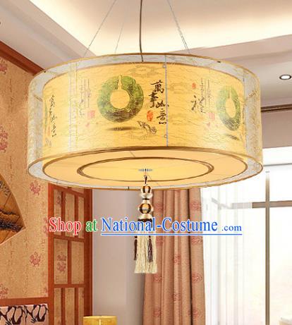 Traditional Chinese Painted Hanging Palace Lanterns Handmade Lantern Ancient Ceiling Lamp