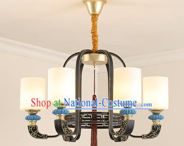 Traditional Chinese Hanging Ceiling Palace Lanterns Handmade Six-Lights Lantern Ancient Lamp