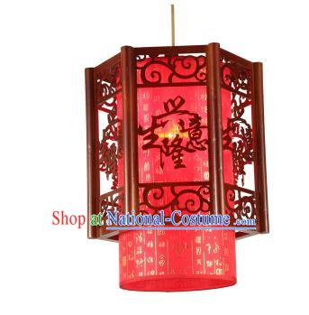 Traditional Chinese Red Hanging Palace Lanterns Handmade Lantern Ancient Ceiling Lamp