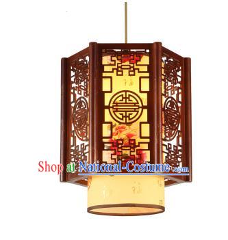 Traditional Chinese Painted Peony Hanging Palace Lanterns Handmade Lantern Ancient Ceiling Lamp