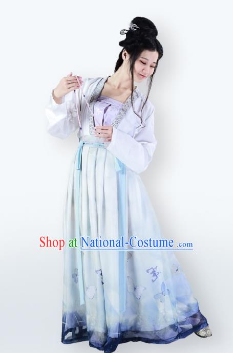 Traditional Chinese Ancient Song Dynasty Palace Princess Dress Clothing for Women