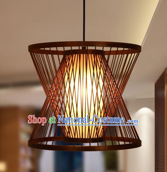 Traditional Chinese Bamboo Weaving Hanging Lanterns Handmade Palace Lantern Ancient Lamp