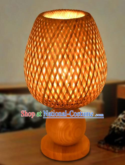 Traditional China Rattan Art Lanterns Handmade Lantern Ancient Desk Lamp