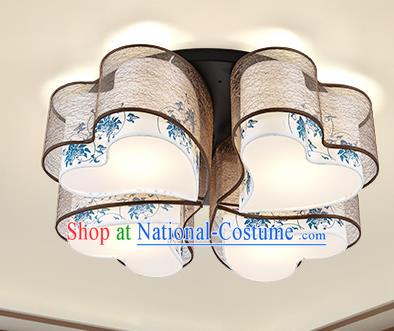 Traditional Chinese Petal Ceiling Lanterns Ancient Handmade Lantern Ancient Lamp