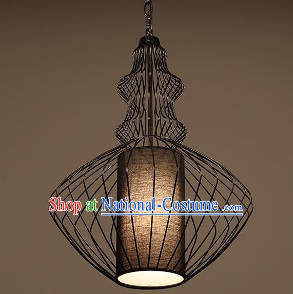 Traditional Chinese Iron Birdcage Ceiling Lanterns Ancient Handmade Lantern Ancient Lamp