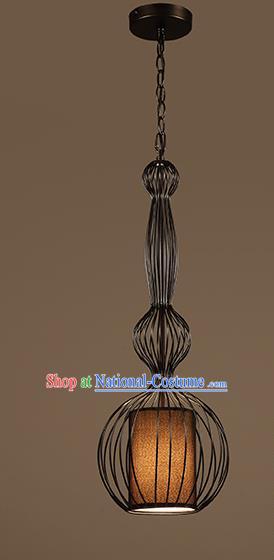 Traditional Chinese Iron Birdcage Ceiling Lanterns Ancient Handmade Hanging Lantern Ancient Lamp