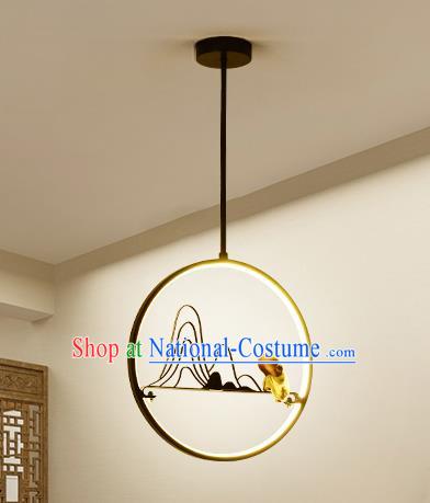 Traditional Chinese Hanging Ceiling Lanterns Ancient Handmade Round Lantern Ancient Lamp