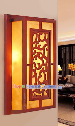 Traditional China Ancient Wood Wall Lanterns Handmade Carving Lantern Ancient Lamp