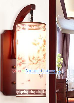 China Handmade Wood Parchment Wall Lantern Painting Lanterns Traditional Lamp