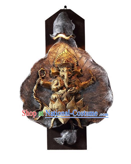 Handmade Traditional Thailand Elephant Lantern Asian Wall Lanterns Religion Lantern