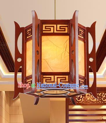 Traditional Chinese Handmade Wood Hanging Lantern Asian Palace Ceiling Lanterns Ancient Lantern