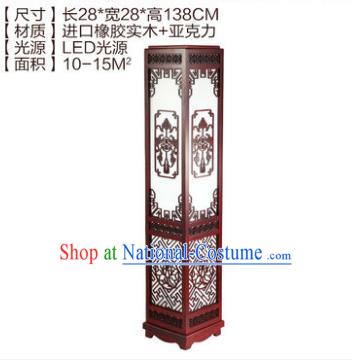 China Handmade Palace Lanterns Wood Carving Floor Lantern Ancient Lanterns Traditional Lamp