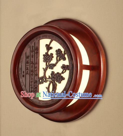 China Handmade Palace Lanterns Plum Blossom Wall Lantern Ancient Wood Lanterns Traditional Lamp