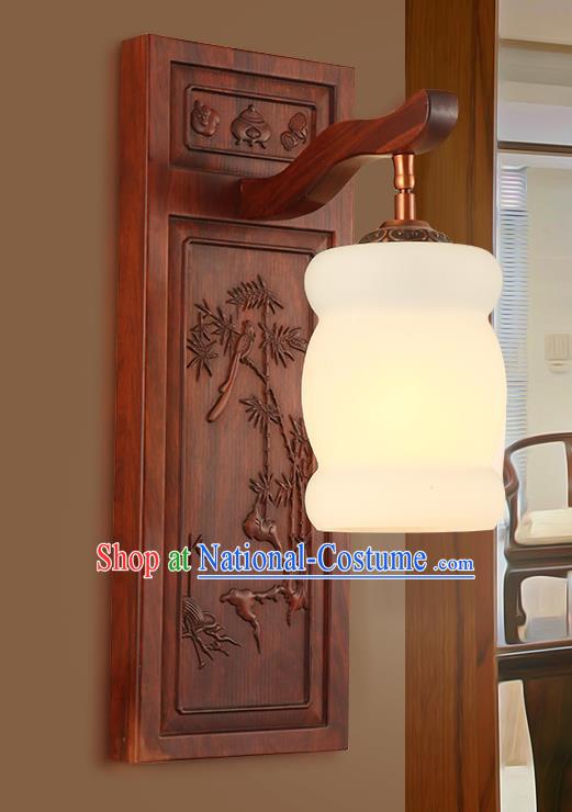 China Handmade Rosewood Carving Lanterns Palace Marble Wall Lantern Ancient Lanterns Traditional Lamp